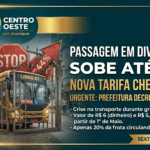 Aumento da passagem de Onibus em Divinopolis