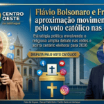 Flavio Bolsonaro se aproxima de Frei Gilson