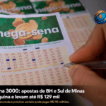 apostas de Belo Horizonte e Sul de Minas acertam quina