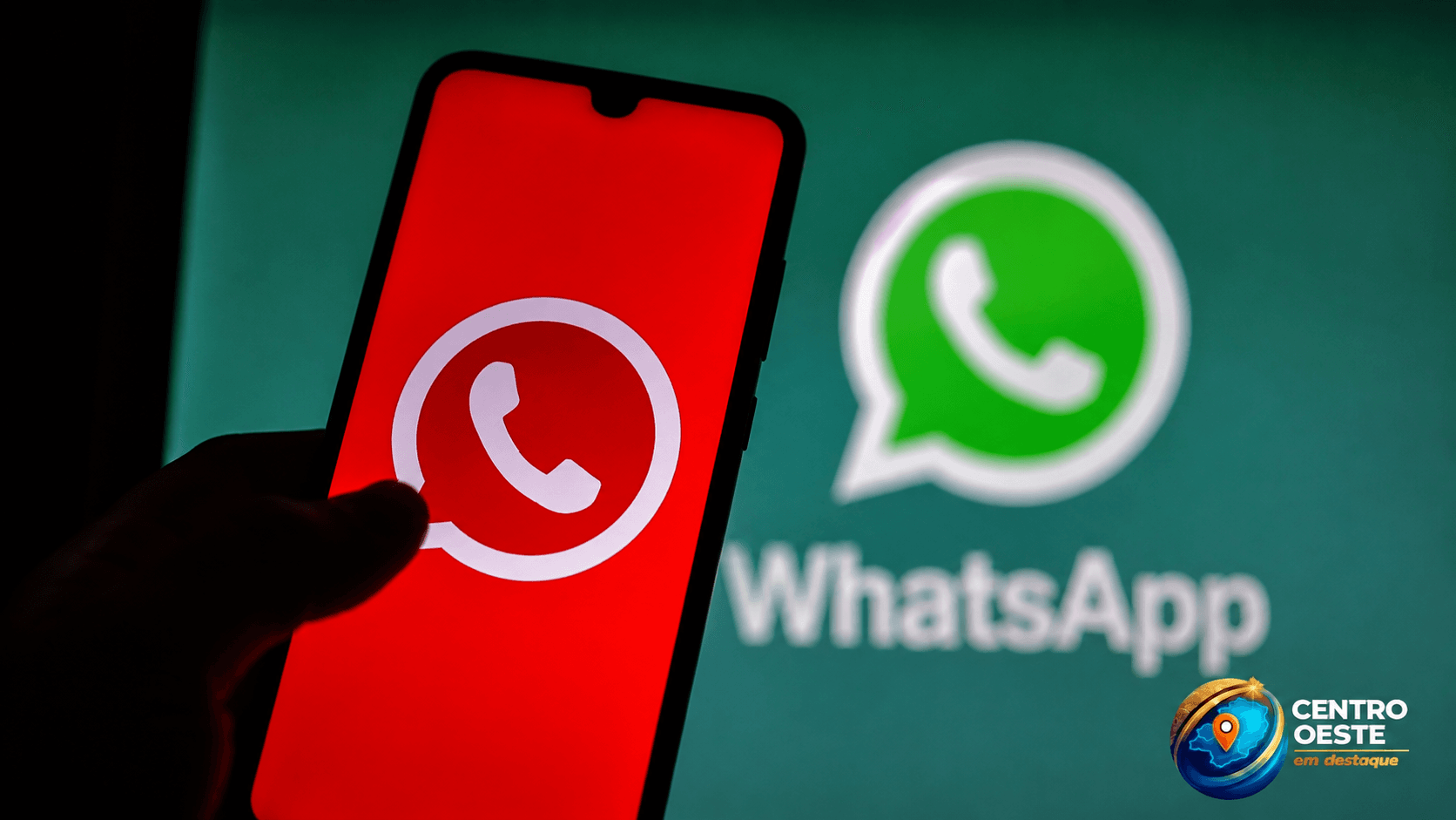 whatsapp vermelho
